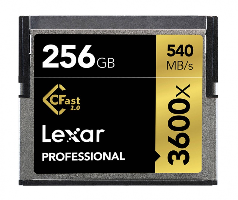 New Lexar CFast 2.0 cards 256 Gb 